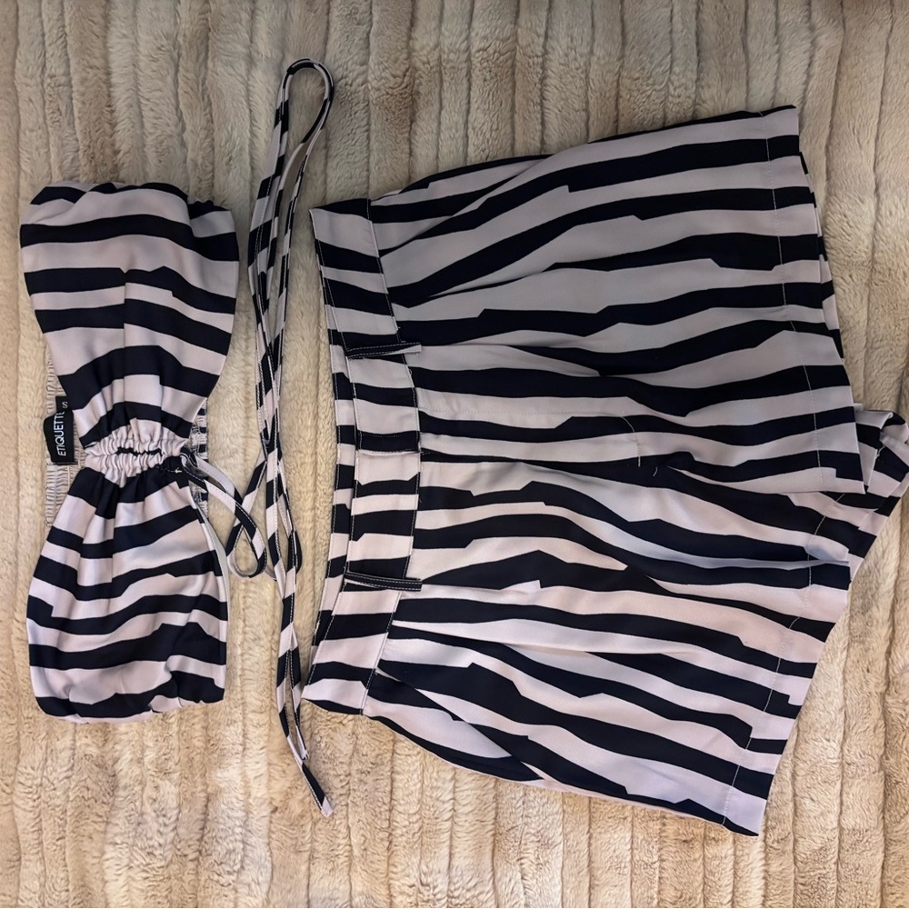 Stripped Two-Piece Set